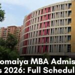KJ Somaiya MBA Admission Dates 2026: Full Schedule Out
