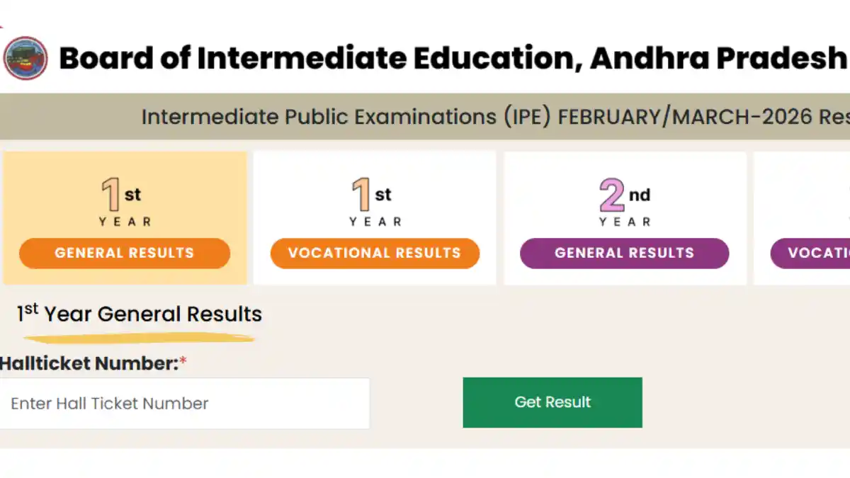 AP Inter 1st 2nd Year Results 2026- BIEAP Results Date, Link, Pass %