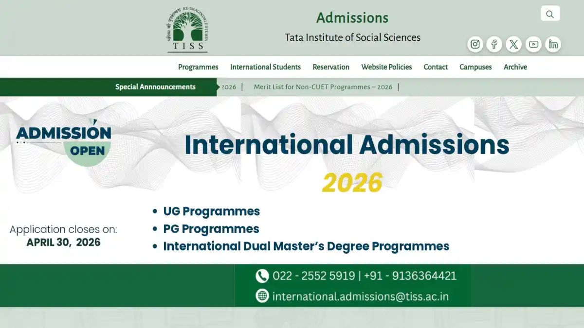 TISS Mumbai Admission 2026: CAT Merit List, Dates & Process