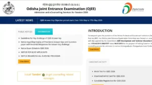 OJEE 2026 Answer Key Out: Download @ojee.nic.in